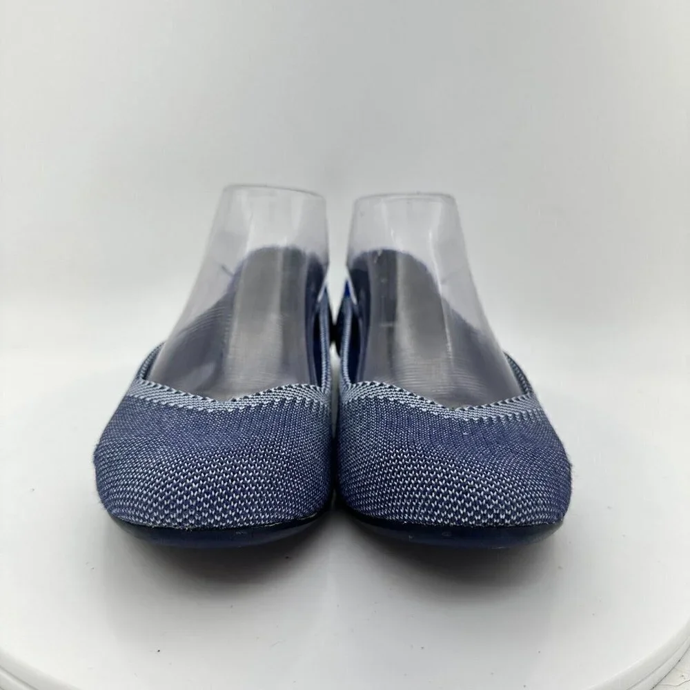 Rothy's The Flat Grey Textile Slip On Ballet Classic Comfort Women Shoes Sz 6.5 - Picture 2 of 13